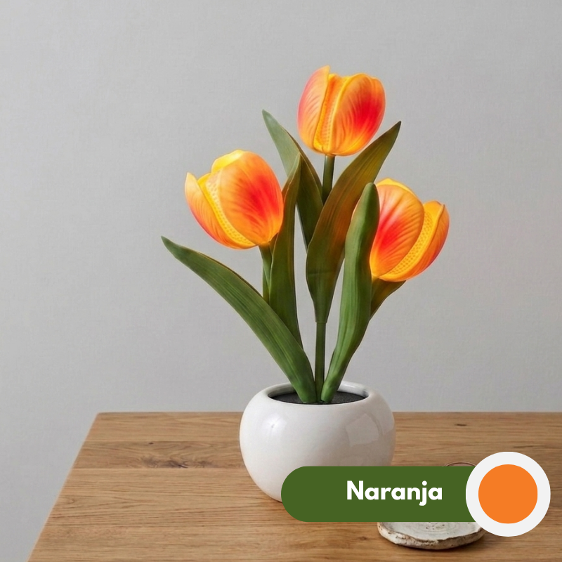 Lámpara LED de tulipanes