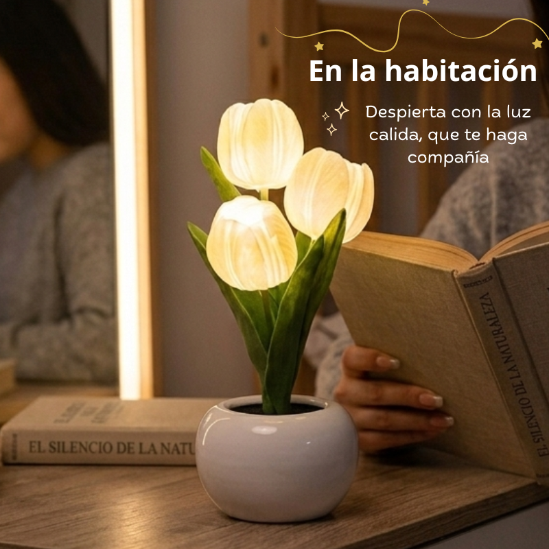 Lámpara LED de tulipanes
