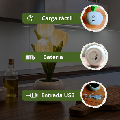 Lámpara LED de tulipanes