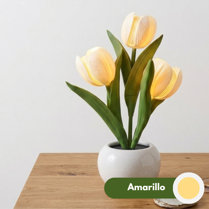 Lámpara de tulipanes amarillas | Kyllife
