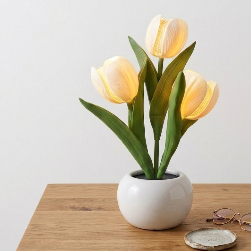 Lámpara LED de tulipanes