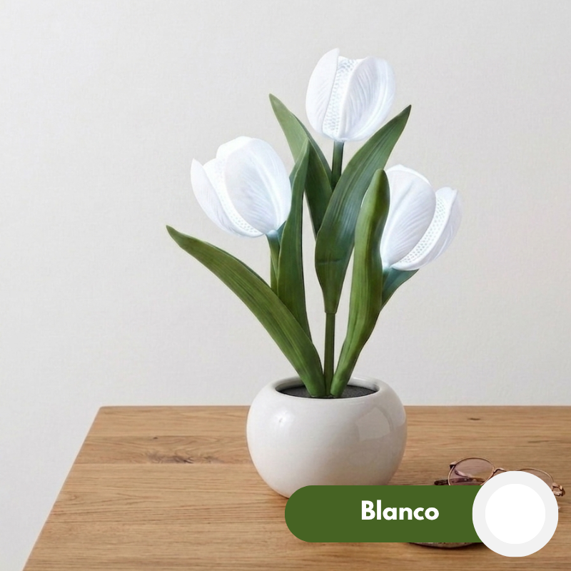 Lampara de tulipanes blancos | Kyllife