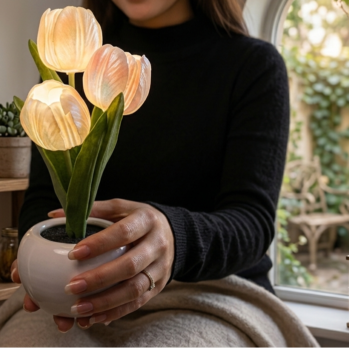 Lámpara de tulipanes rosa | Kyllife