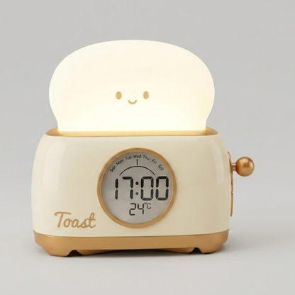 Reloj tostadora con luz cálida y relajante